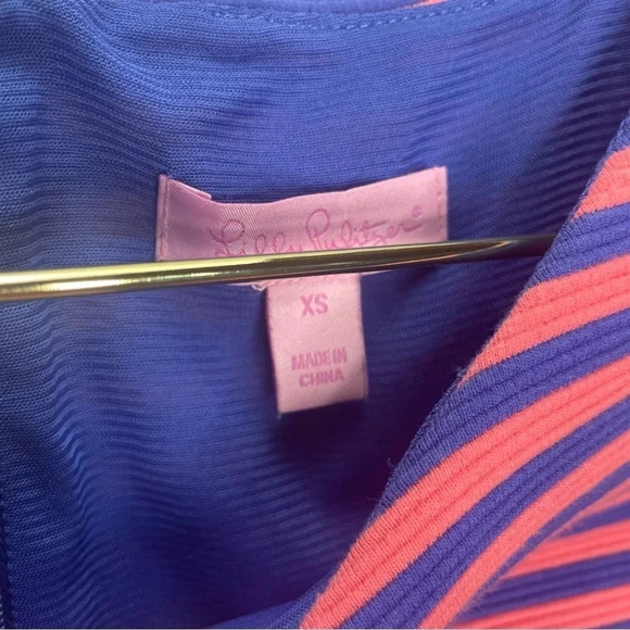 Lilly Pulitzer Briella Fit & Flare Swimp Ottomam Stripe Dress - Picture 3 of 7